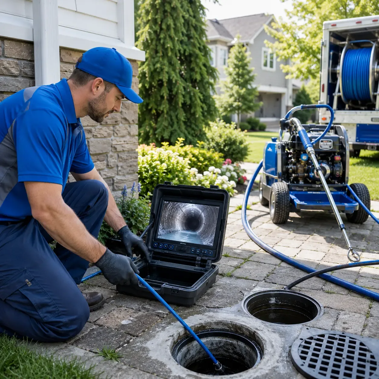Outdoor drain cleaning professionals serving Mount Morris, MI